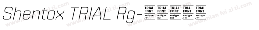 Shentox TRIAL Rg字体转换
